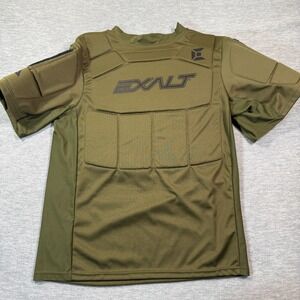 Exalt‎ Paintball Men L/XL Olive Green Alpha Padded Chest Protector Compression